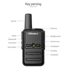 Radio Walkie Talkie PMR 446 Portátil Bidireccional 2 Piezas Ht PTT Walkie-talkies Radio segunda mano  Embacar hacia Mexico