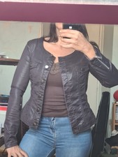 Blouson cuir prune d'occasion  Versailles