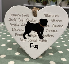 Pug dog ceramic for sale  OTLEY