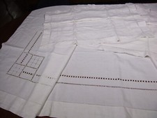 Juego De Cama Para 2 Personas En Hilo De Lino A Rayas Con Vuelta comprar usado  Enviando para Brazil