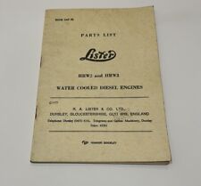 Lister parts list for sale  BARNSLEY