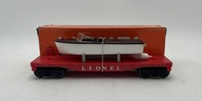 Flatcar Lionel 6501 Vintage O com barco a jato/caixa comprar usado Flatcar Lionel 6501 Vintage O com barco a jato/caixa comprar usado  Enviando para Brazil