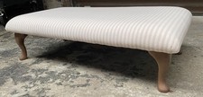 Large striped footstool for sale  LEICESTER