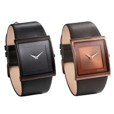 Relógios de pulso masculinos simples casuais pulseira de couro mostrador quadrado quartzo analógico comprar usado  Enviando para Brazil