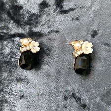 Orecchini strass nero usato  Manduria