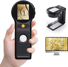 Lupa monedas luz 500X portátil USB microscópio digital lectura joyeria senior comprar usado  Enviando para Brazil