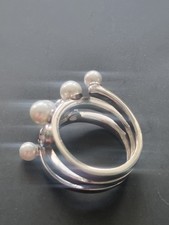 edler Ring "Designperle" 925 Silber Sterling Gr. 54 S/29, usado comprar usado  Enviando para Brazil
