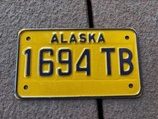 Placa de licença de motocicleta/reboque do Alasca comprar usado  Enviando para Brazil