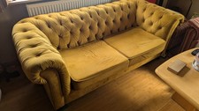 Sofa chesterfield senfgelb gebraucht kaufen  Beuren