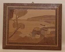 Vintage wooden marquetry for sale  SWANAGE