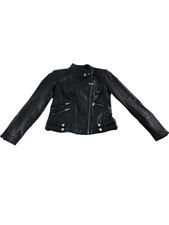 Black biker leather for sale  UK