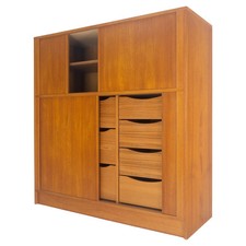 Danish teak tambour for sale  USA