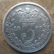 1837 threepence pls for sale  BRIGHTON