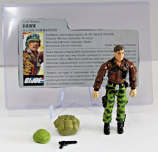 Vintage 1986 GI Joe General Hawk Completo com Cartão de Arquivo Hasbro comprar usado  Enviando para Brazil