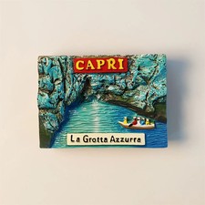 Ímã de geladeira CAPRI adesivo de geladeira resina La Grotta Azzurra lembrança Itália comprar usado  Enviando para Brazil
