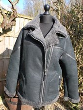 Topshop black shearling for sale  BASILDON