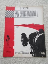 1954 PALM SPRINGS PROGRAMA DE CORRIDA DE ESTRADA PARA CARROS E MOTOCICLETAS. CSCC. comprar usado  Enviando para Brazil