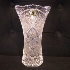 Crystal glass vase d'occasion  Expédié en Belgium