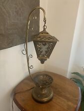 Abajur de mesa estilo italiano exclusivo metal rolagem pendurado lanterna tigela frutas 28,5” comprar usado  Enviando para Brazil