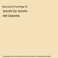 Microsoft frontpage schritt gebraucht kaufen  Trebbin