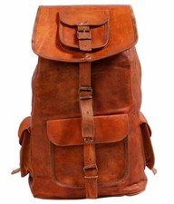 Mochila unissex de couro adulto vintage para laptop mochila bolsa carteiro satchel comprar usado  Enviando para Brazil