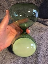 Green glass hourglass for sale  Manahawkin