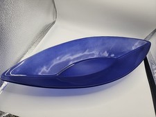 Annieglass blue canoe for sale  Salinas