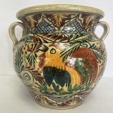 Vaso de cerâmica mexicano galo argila casal pintado à mão sudoeste vintage, usado comprar usado  Enviando para Brazil