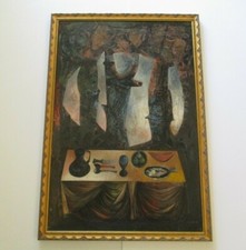Vintage surrealism painting for sale  San Diego