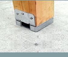 Dois postes de apoio ajustáveis 4x4, deck galvanizado concreto retrofit 2X comprar usado  Enviando para Brazil