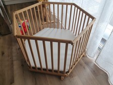 Laufstall holz sechseckig gebraucht kaufen  Bad Kissingen