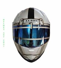 CAPACETE DE MOTOCICLETA DE FUTEBOL AMERICANO NFL RAIDERS comprar usado  Enviando para Brazil