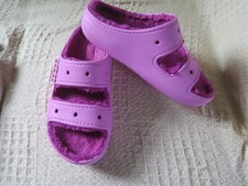 Crocs pink sliders. for sale  LLANNERCH-Y-MEDD