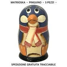Matrioska pinguino rara usato  Pomezia