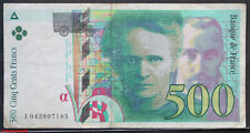 Billet 500 francs d'occasion  Saint-Jean-de-Sauves