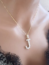 Pearl initial necklace for sale  Brooklyn