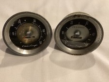 Par de tacômetro Chris-Craft barco e medidor de horas moldura cromada 5000 RPM comprar usado  Enviando para Brazil
