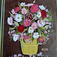 CESTA DE JARDIM Kit de Bordado Crewel Vintage Meio Século Boho Cottage Core Marcia comprar usado  Enviando para Brazil
