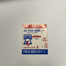 Usado, 1976 MLB All Star Game Ticket Veterans Stadium Philadelphia Foster MVP Bench Hit comprar usado  Enviando para Brazil
