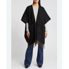 cashmere poncho wool black for sale  Dyer