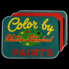 PLACA ESMALTADA PORCELANA WATSON PADRÃO 36X30 POLEGADAS DUPLA FACE comprar usado  Enviando para Brazil