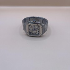 Seiko relógio esqueleto automático masculino pulseira quadrada de aço inoxidável 23 joias comprar usado Seiko relógio esqueleto automático masculino pulseira quadrada de aço inoxidável 23 joias comprar usado  Enviando para Brazil