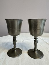 Pair vintage pewter for sale  READING