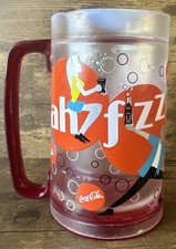 Usado, Caneca freezer transparente vintage Y2K Coca Cola “ah Fizz” vermelha com alça frete rápido comprar usado  Enviando para Brazil