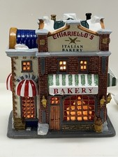 Lemax Chiariello’s Italian Bakery porcelana casa iluminada férias aposentado LEIA comprar usado  Enviando para Brazil