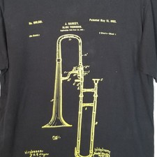 Usado, Camiseta SLIDE TROMBONE Dimensões e Patentes Info Graphic S/S Preta Média comprar usado  Enviando para Brazil