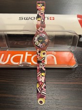 Swatch Lolly Liquorice Allsorts Watch SUOP102 Like New with box na sprzedaż  PL