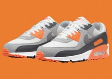Tênis Nike Air Max 90 Branco Cinza Segurança Laranja Masculino Tamanho EUA 11.5 Casual Novo✅ comprar usado  Enviando para Brazil