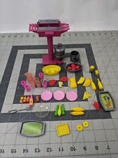 Lote de comida Barbie piscina tropical pátio conjunto churrasqueira churrasqueira, usado comprar usado  Enviando para Brazil
