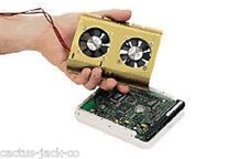 RESFRIADOR VENTILADOR DUPLO DE ALTA QUALIDADE E DISSIPADOR DE CALOR DE ALUMÍNIO PARA COMPARTIMENTOS E/OU HDDs de 3,5" comprar usado  Enviando para Brazil
